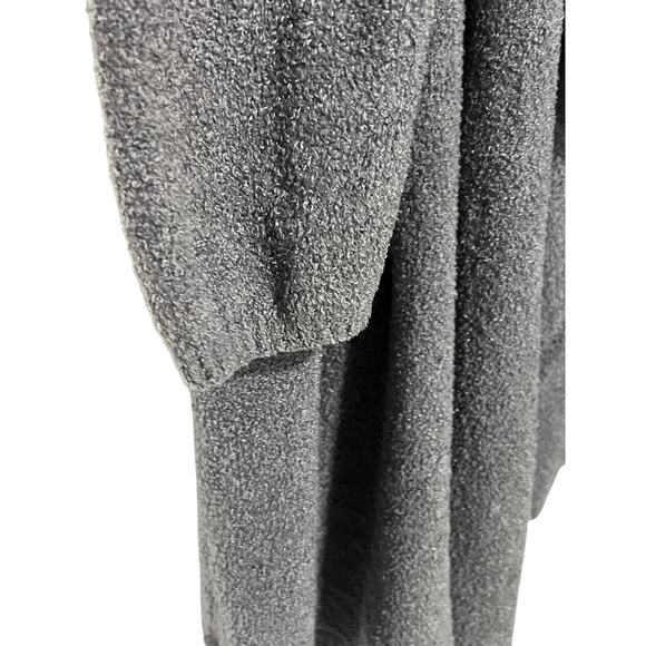 Barefoot Dreams CozyChic Womens 2XLarge Angular Open Cardigan Dark Gray - Picture 8 of 11